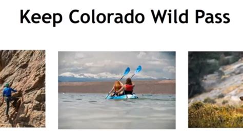 what is kcw pass colorado|Questions on using the Keep Colorado Wild (KCW) Pass :。